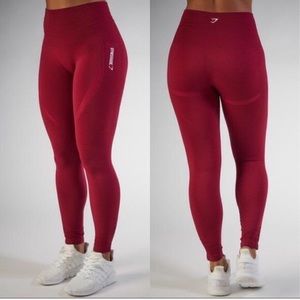 Gymshark Seamless Leggings in Beet Marl